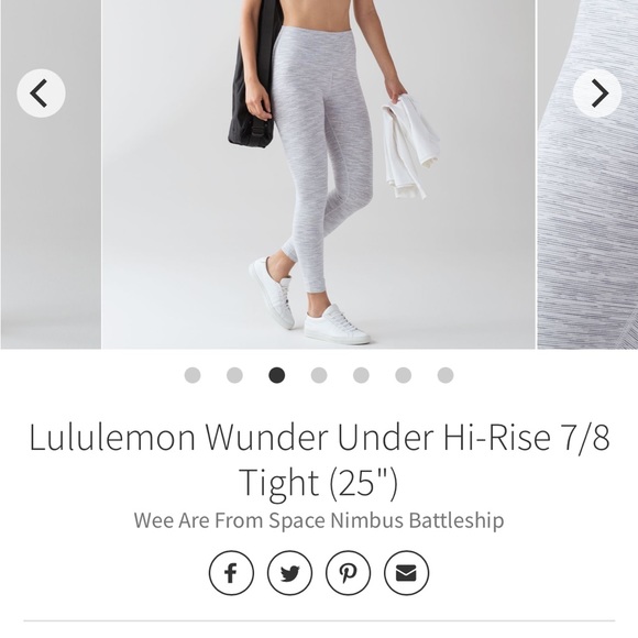 Lululemon Wunder Under Hi-Rise 7/8 Tight - Picture 2 of 6